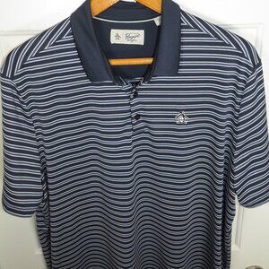 Penguin Munsingwear Performance Golf Striped Polo Shirt Penguin Logo XXL